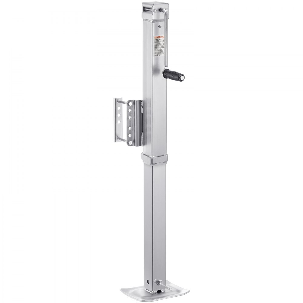 VEVOR Gato para Remolque, Capacidad de Carga Estática de 3628 kg Gato para Remolque con Pernos Soporte de Elevación de 724 mm con Manija para Remolque de RV, Remolque para Yates, Remolque Utilitario