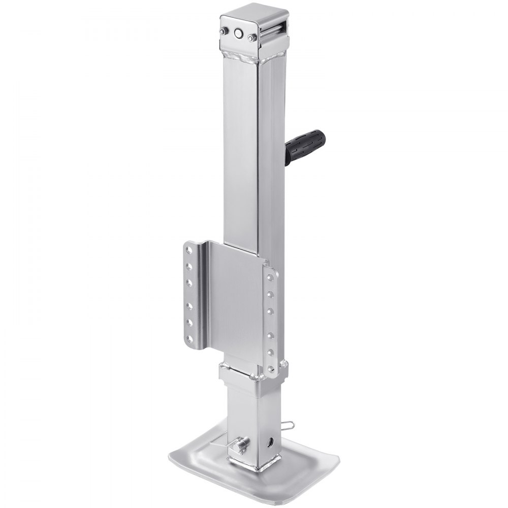 VEVOR Gato para Remolque, Capacidad de Carga Estática de 3628 kg Gato para Remolque con Pernos Soporte de Elevación de 724 mm con Manija para Remolque de RV, Remolque para Yates, Remolque Utilitario