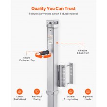 VEVOR Gato de Remolque con Pernos de Elevación 724 mm Carga Estática de 3628 kg