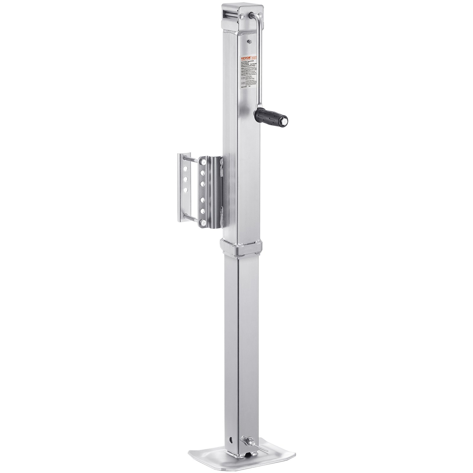 VEVOR Gato para Remolque, Capacidad de Carga Estática de 3628 kg Gato para Remolque con Pernos Soporte de Elevación de 724 mm con Manija para Remolque de RV, Remolque para Yates, Remolque Utilitario