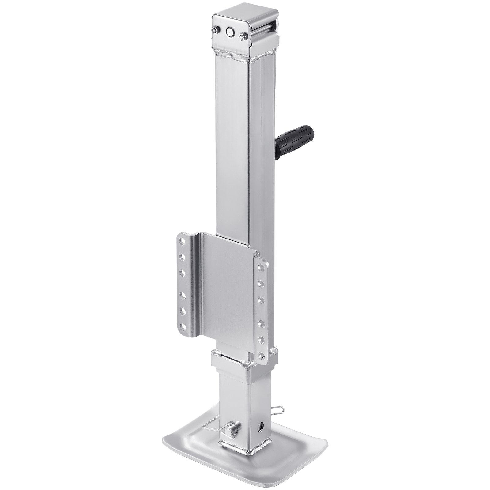 VEVOR Gato para Remolque, Capacidad de Carga Estática de 3628 kg Gato para Remolque con Pernos Soporte de Elevación de 724 mm con Manija para Remolque de RV, Remolque para Yates, Remolque Utilitario