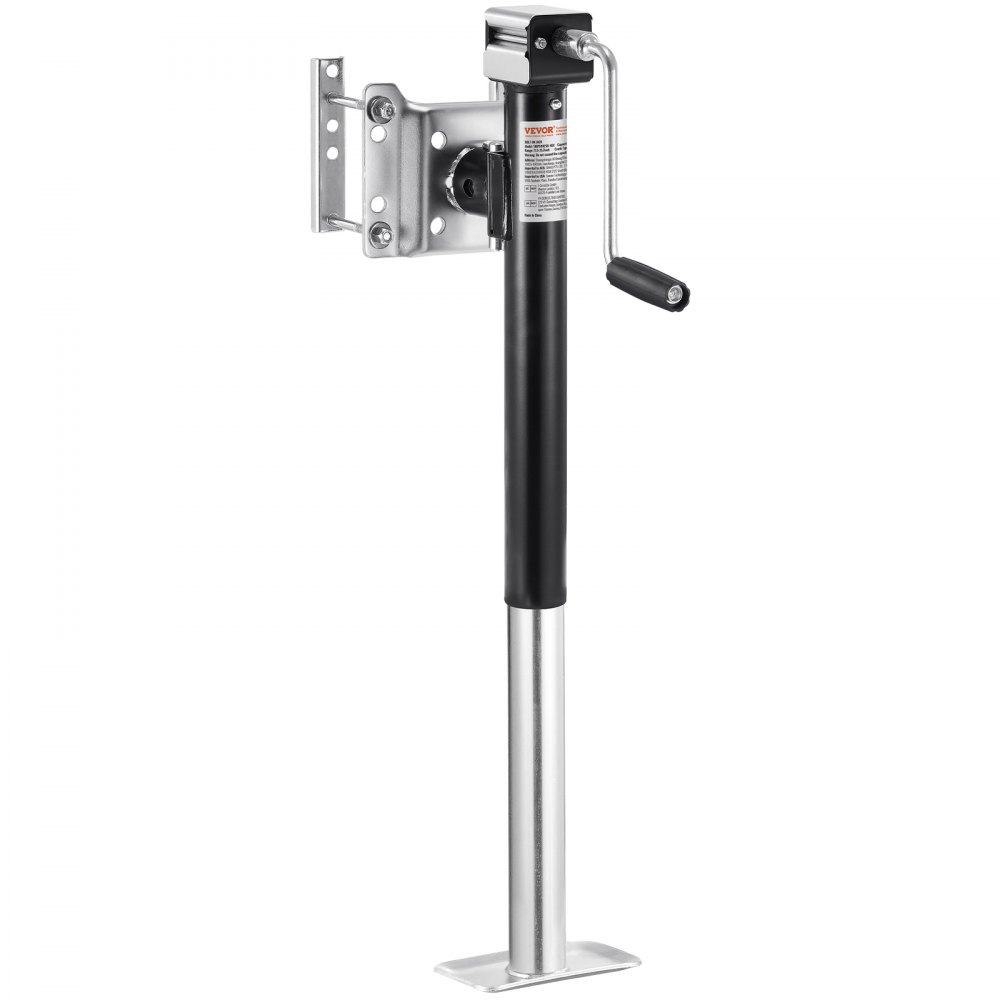 VEVOR Gato para Remolque, Capacidad de Carga Dinámica de 2267 kg, Gato para Remolque con Pernos Soporte de Elevación de 365 mm con Manija para Remolque de RV, Remolque para Yates, Remolque Utilitario