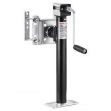 VEVOR Gato para Remolque, Capacidad de Carga Dinámica de 2267 kg, Gato para Remolque con Pernos Soporte de Elevación de 365 mm con Manija para Remolque de RV, Remolque para Yates, Remolque Utilitario