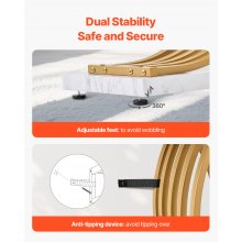 VEVOR Mesa de Consola Estrecha para Sofá, 100 x 30 x 81 cm, Mesa de Consola Estrecha de 1 Nivel, Mesa de Sofá Estrecha con Marco de Metal, para Entrada, Pasillo, Sala de Estar, Mármol Falso Blanco