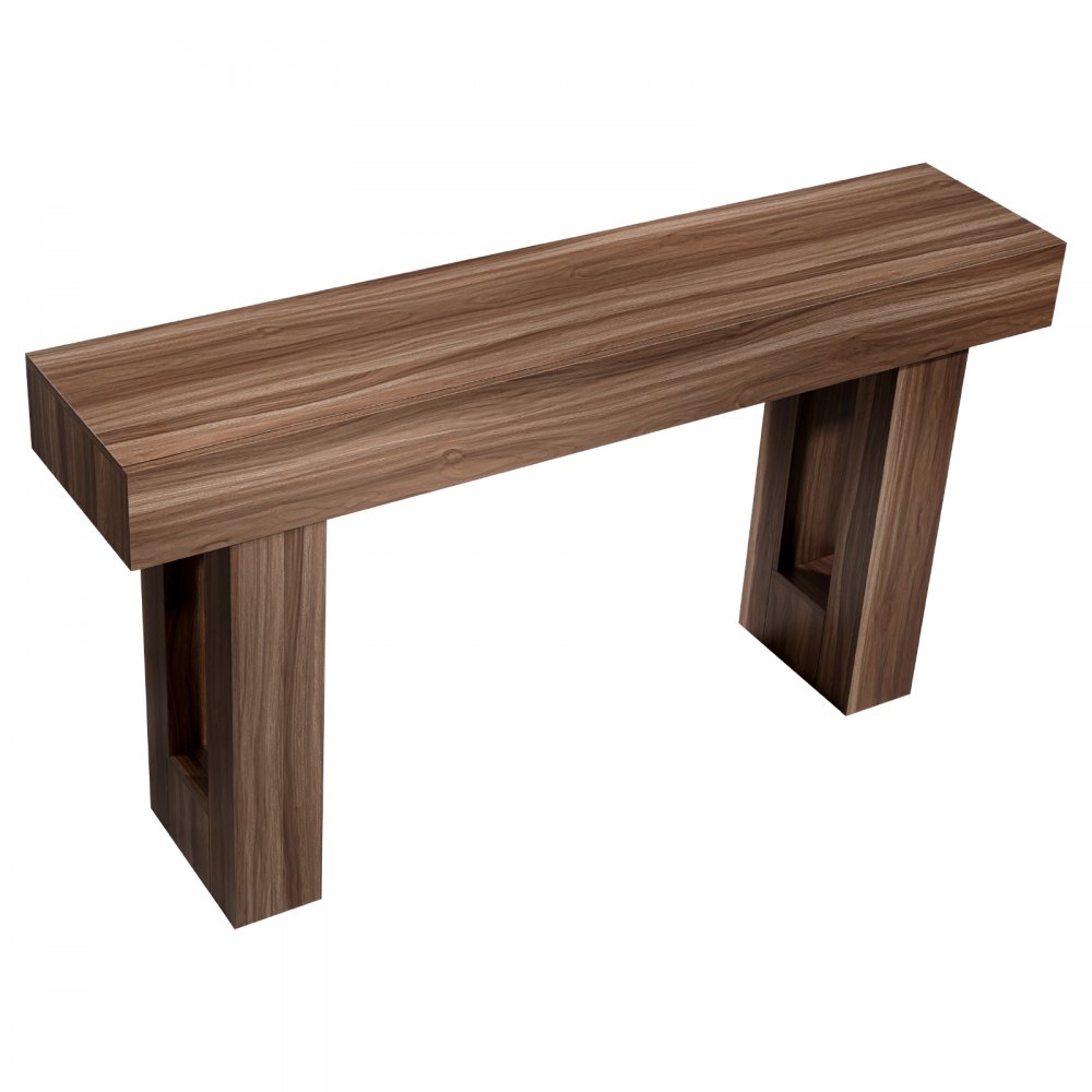VEVOR Mesa Consola de Estilo Rústico, Mesa de Entrada Rectangular Estrecha Fabricada en Aglomerado, Ideal para Recibidor, Dormitorio, Sala de Estar, Vestíbulo, Color Marrón, 160 x 35 x 85 cm