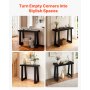 VEVOR 91.5 cm Console Table, Modern Desk Behind the Couch, Wooden Rectangle Entrance Desk, Narrow Long Sofa Table Accent Stand, Ideal for Hallway, Bedroom, Living Room, Foyer, Easy Assembly, Black