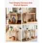 VEVOR 91.5 cm Console Table, Modern Desk Behind the Couch, Wooden Rectangle Entrance Desk, Narrow Long Sofa Table Accent Stand, Ideal for Hallway, Bedroom, Living Room, Foyer, Easy Assembly, Burlywood