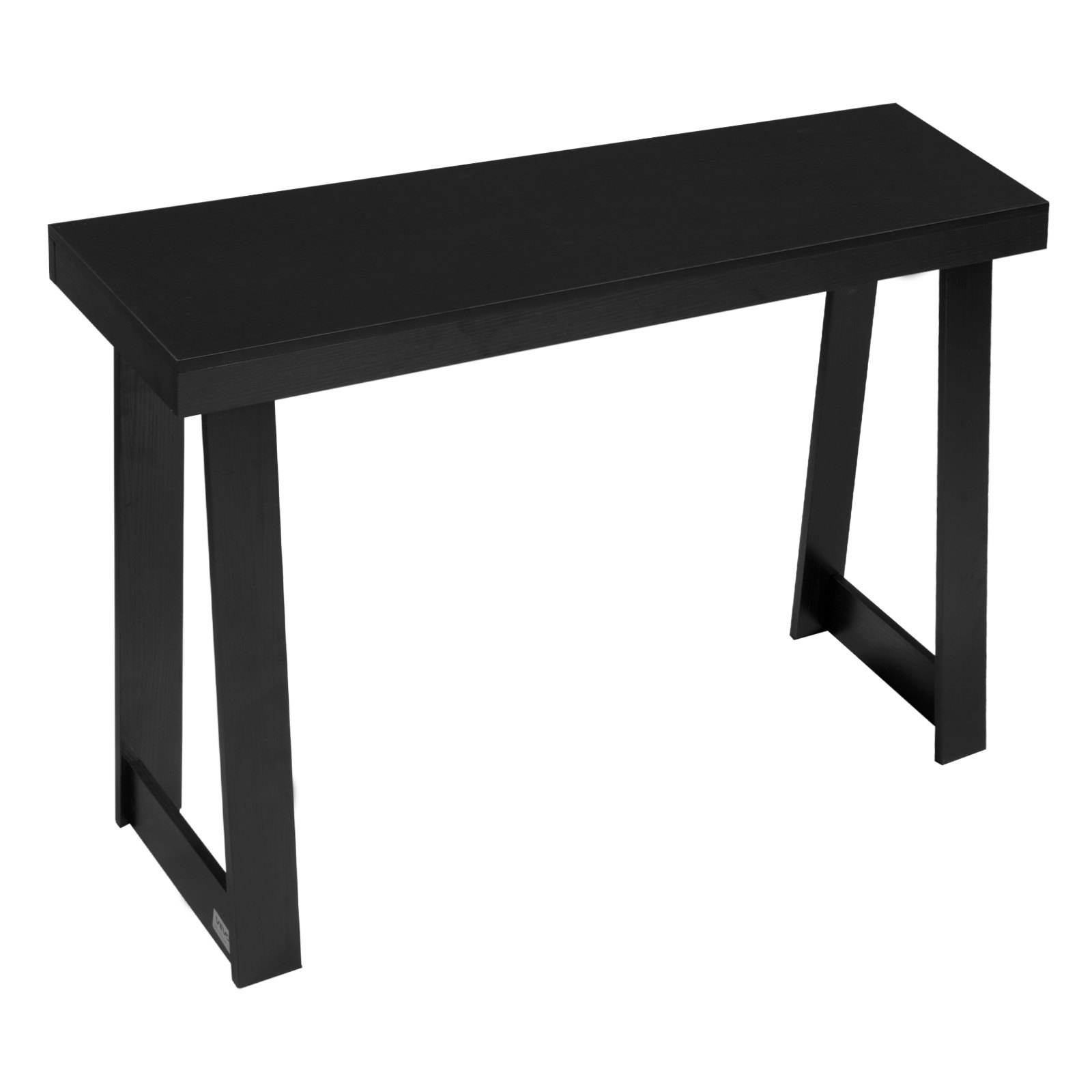 VEVOR Mesa Consola Moderna, Mesa Auxiliar Rectangular para Colocar Detrás del Sofá, 118 x 30,5 x 81 cm, Fabricada en Panel Multicapa, para Recibidor, Dormitorio, Sala de Estar, Negro, Carga 50 kg