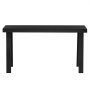 VEVOR Mesa Consola Moderna, Mesa Auxiliar Rectangular para Colocar Detrás del Sofá, 140 x 30,5 x 81 cm, Fabricada en Panel Multicapa, para Recibidor, Dormitorio, Sala de Estar, Negro, Carga 50 kg