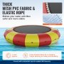 VEVOR Trampolín Inflable de Agua Trampolín Hinchable de Agua 537 x 90 cm Plataforma de Natación Portátil con Escalera y Bomba de Aire Eléctrica Rebotador Flotante para Niños, Piscina, Amarillo y Rojo