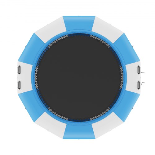 VEVOR Trampolín Inflable De Agua De 13 Pies (415x60 Cm) – Plataforma Flotante Para Piscina Con Escalera Y Bomba De Aire Eléctrica De 600W, Capacidad 226 Kg, Ideal Para 1-3 Niños