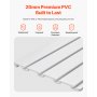 VEVOR Paneles de Pared de Listones de PVC 1225 x 2450 x 20 mm para Garaje con Accesorios, Panel de Listones Ajustable con Estructura de Acoplamiento y Corte para Almacenamiento y Exhibición, Blanco