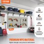 VEVOR Panel de Listones de Pared para Garaje 1220x310mm Panel de Almacenamiento de Herramientas 2 PCS Capacidad de 34kg para Taller, Tienda Minorista, Organización de Almacenamiento de Manualidades