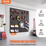 VEVOR Panel de Listones de Pared para Garaje 121,9 x 60,96 cm Panel de Almacenamiento de Herramientas 2 PCS Capacidad de 11,3 kg para Tienda Minorista, Organización de Almacenamiento de Manualidades