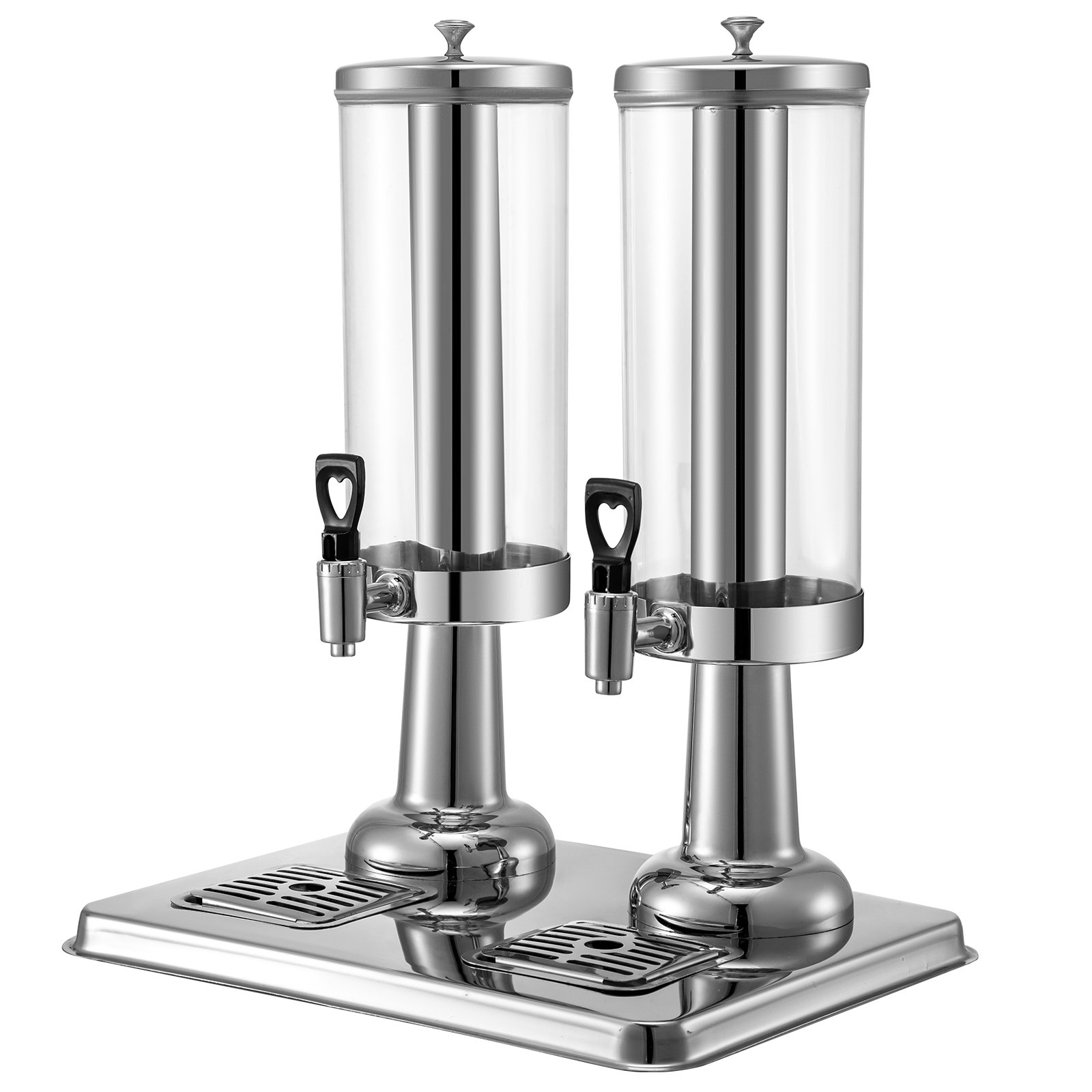 Dispensador De Bebidas Con Grifo Frío Y Caliente 11l * 2, Acero Inoxidable + Pc