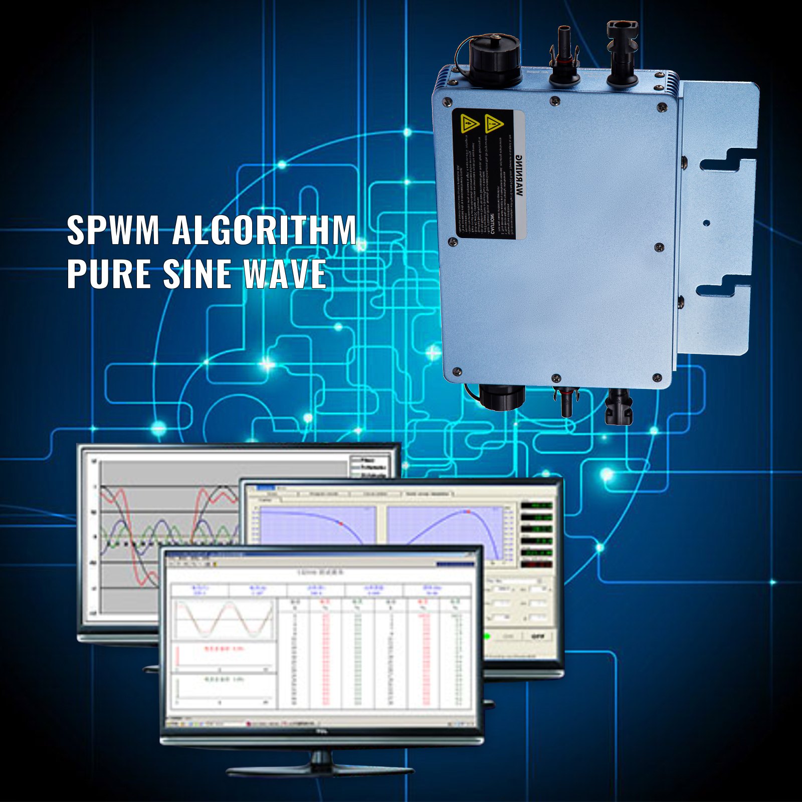 Vevor Micro Inversor Solar De Conexión A Red Inversor De Corriente 600 W 230 V