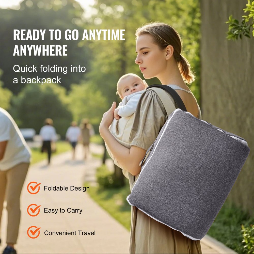 VEVOR Cama Nido para Bebé, 100 % Algodón, Transpirable y Suave, con Reposacabezas, Funda de Doble Cara y Lavable, Asiento de Suelo Portátil para Recién Nacidos, para Casa y Viajes, 890 x 470 x 130 mm