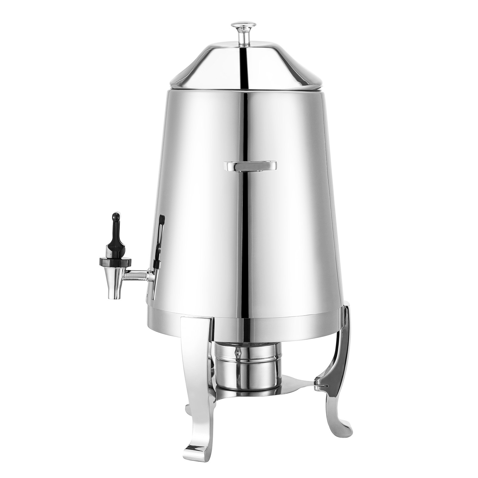 Dispensador Bebidas Plata Acero Inoxidable 3 Galones Calentamiento Combustible