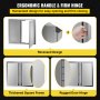 Puerta de acceso para barbacoa ergonómica VEVOR con diseño empotrado y bisagra de puerta resistente.