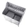 VEVOR Stainless Steel Dog Washing Station, 1275x795x1435 mm Pet Care Bathtub with Ramp, Faucet, Shower Head, Dog Bathtub with Leash for Large, Medium and Small Pets (Right Door)