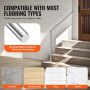 VEVOR Barandilla de Escalera 100 cm Pasamanos de Escalera para Escalones Exteriores de Acero Inoxidable Montaje en Pared y Suelo con Kit de Instalación para Personas Mayores, Porche, Terraza, Plata