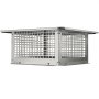 VEVOR Tapa de Chimenea 432x432 mm Sombrero de Chimenea Base Cuadrada Tapa de Cubierta de Acero Inoxidable 304 Protector contra Pájaros Viento y Lluvia con Accesorios para Diferentes Tipos de Chimeneas