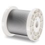 VEVOR Kit de Cables de Alambre de 1,59 mm Alambre de Acero Inoxidable T304 de 100,6 m con 80 Manguitos y 20 Guardacabos, Resistencia a la Rotura de 2 kN, 7 x 7 Hebras, Cables de Grado de Aeronáutico