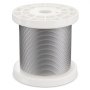 VEVOR Kit de Cables de Alambre de 1,59 mm Alambre de Acero Inoxidable T304 de 100,6 m con 80 Manguitos y 20 Guardacabos, Resistencia a la Rotura de 2 kN, 7 x 7 Hebras, Cables de Grado de Aeronáutico