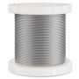 VEVOR Kit de Cables de Alambre de 1,59 mm Alambre de Acero Inoxidable T304 de 100,6 m con 80 Manguitos y 20 Guardacabos, Resistencia a la Rotura de 2 kN, 7 x 7 Hebras, Cables de Grado de Aeronáutico