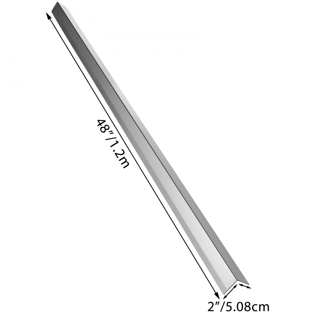 Vevor 2 Pcs Perfil De Protección Esquina De Acero Inoxidable 2 X 2 X 48 Pulgadas