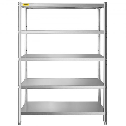 VEVOR Estantería de Almacenamiento para Cargas Pesadas 48X18 Pulgadas Estantería acero inoxidable almacenaja Estantes de Cocina de Acero Inoxidable Capaz de Colocar Una Variedad Electrodomésticos