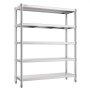 VEVOR Estantería de Almacenamiento para Cargas Pesadas 122x47x183 cm Estantería acero inoxidable almacenaja Estantes de Cocina de Acero Inoxidable Capaz de Colocar Una Variedad Electrodomésticos