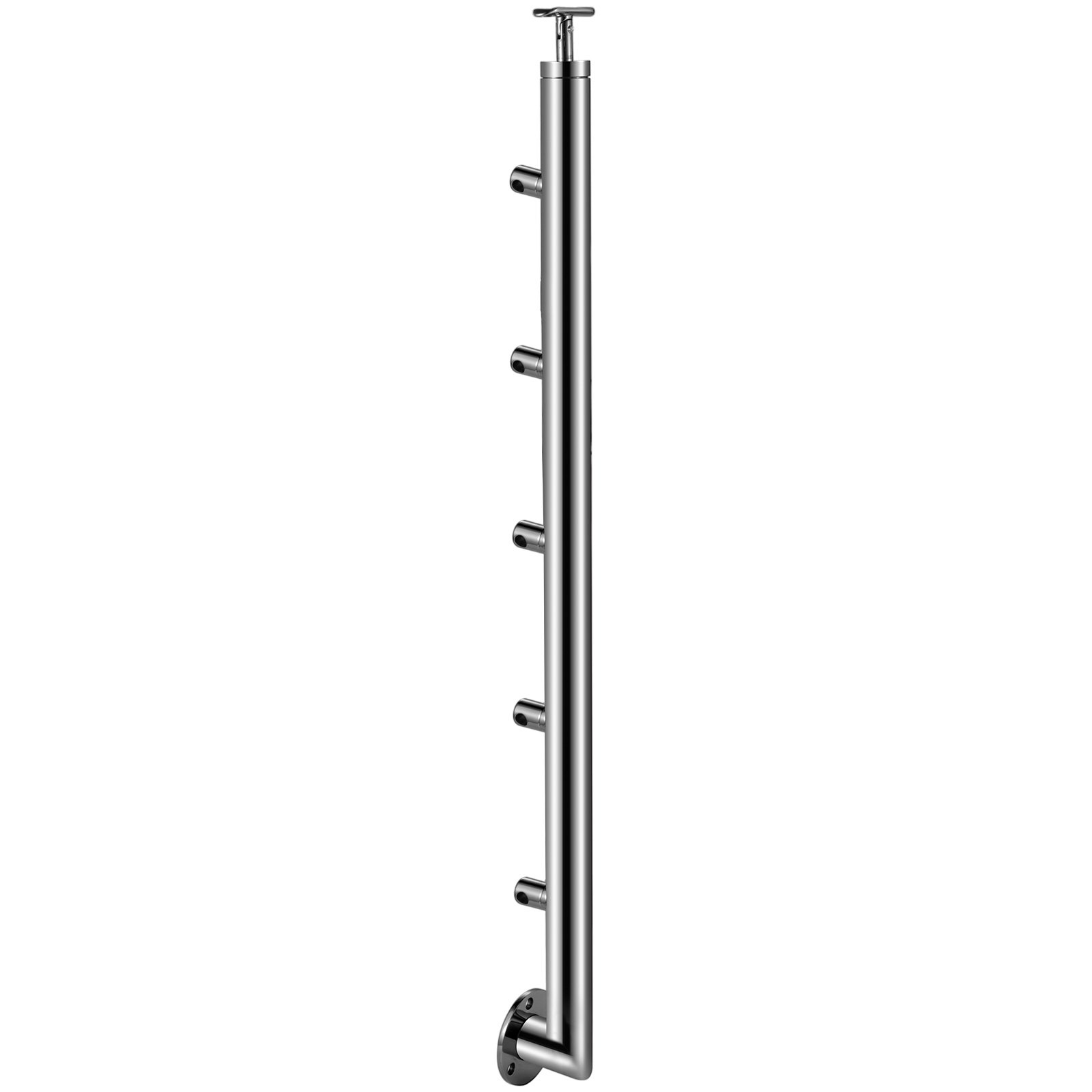 Vevor Poste Para Pasamanos Con 5 Barras De 100 Cm Barandillas Acero Inoxidable