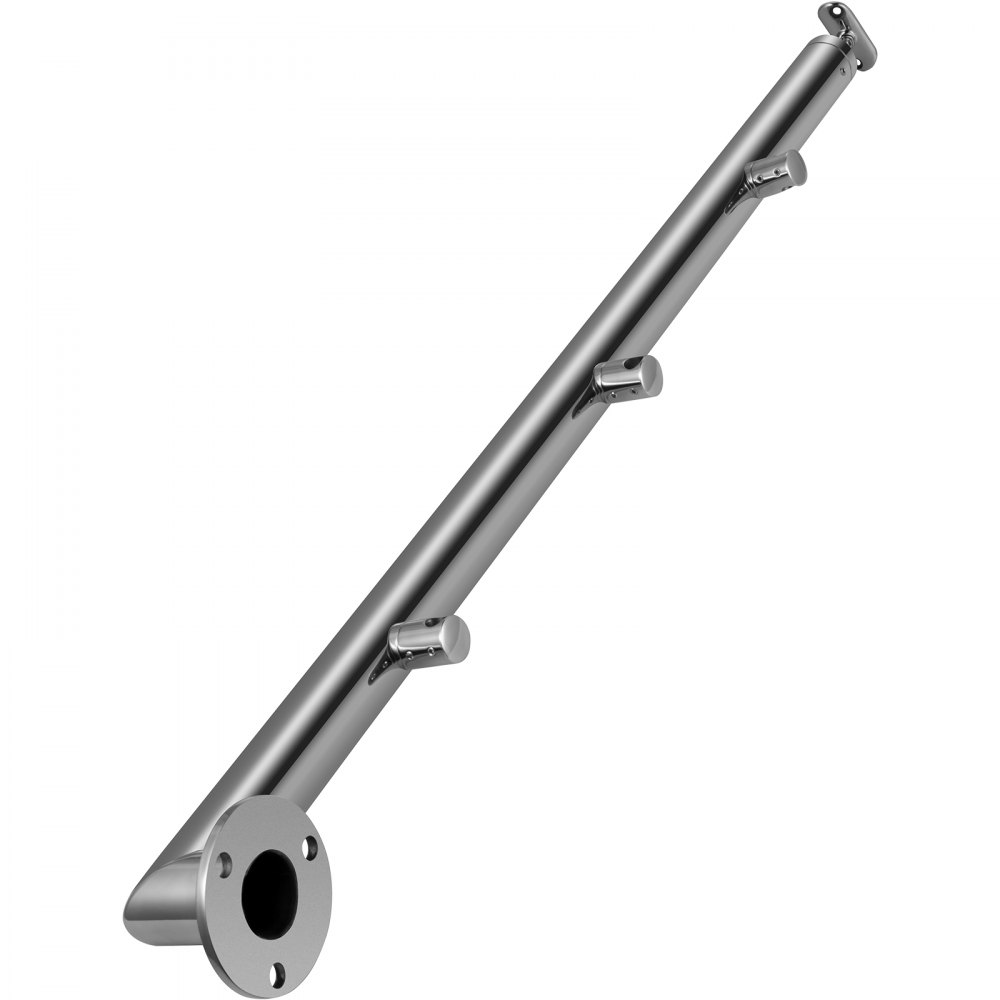 Vevor Barandilla De Acero Inoxidable Para Escaleras En Lateral 3 Barra 90 Cm