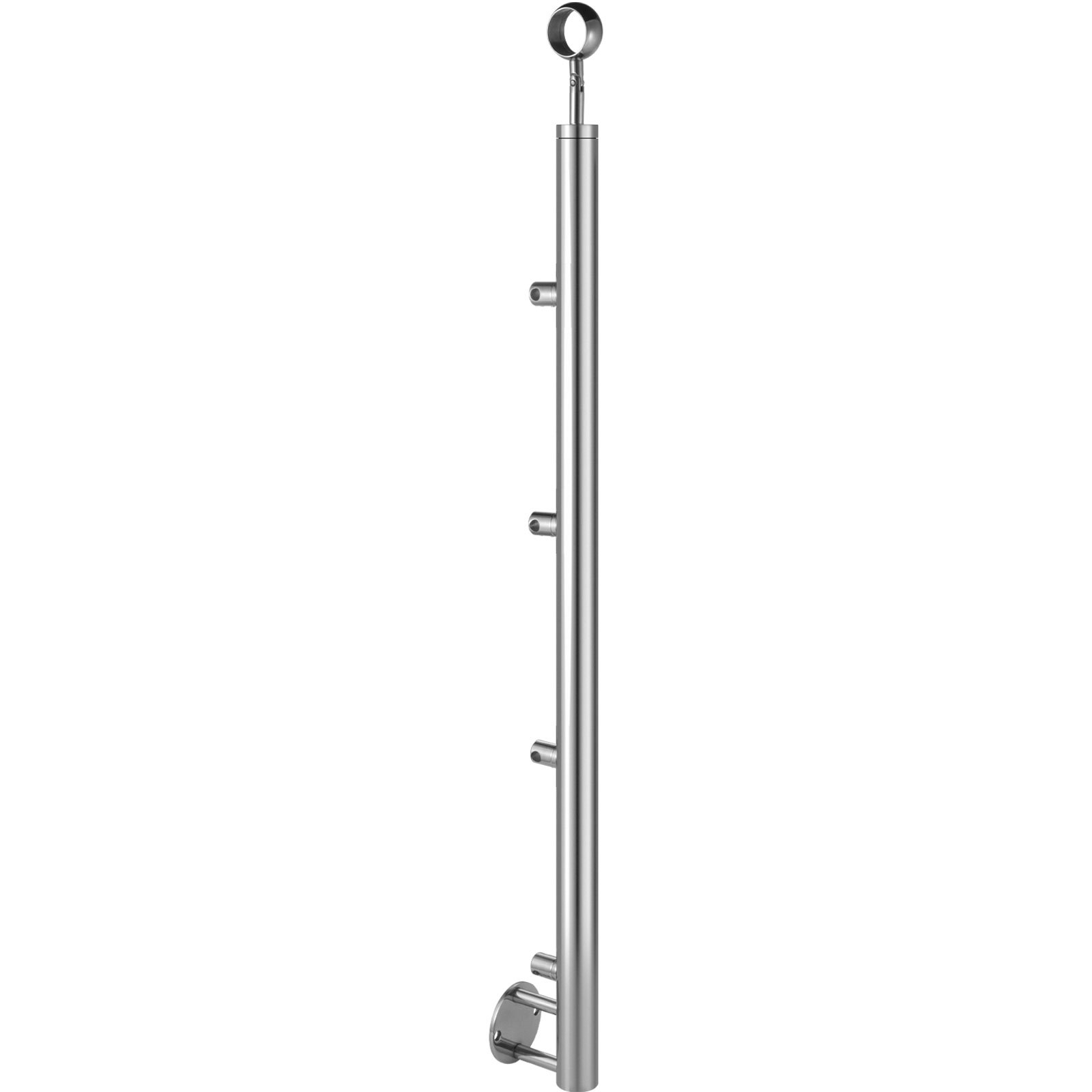 Vevor Poste Para Pasamanos Con 4 Barras De 110 Cm Barandillas Acero Inoxidable