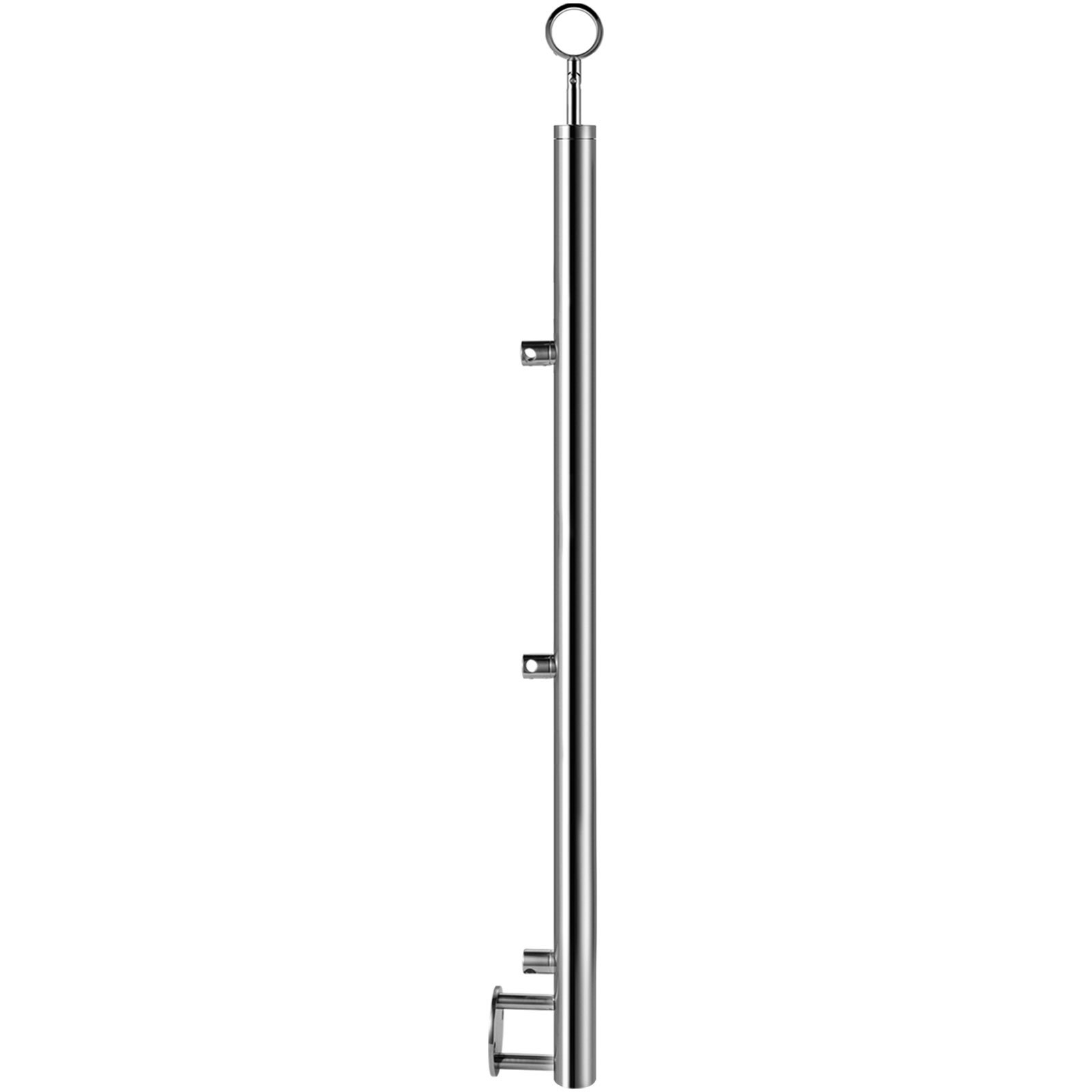 Vevor Poste Para Pasamanos Con 3 Barras De 100 Cm Barandilla Acero Inoxidable