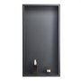 VEVOR Nicho de Ducha Empotrado 33x63,5x10,2 cm Estante Divisor de Pared de Acero Inoxidable Organizador de Jabón y Champú con Marco Sellado Impermeable Duradero Fácil de Instalar para Baño, Negro