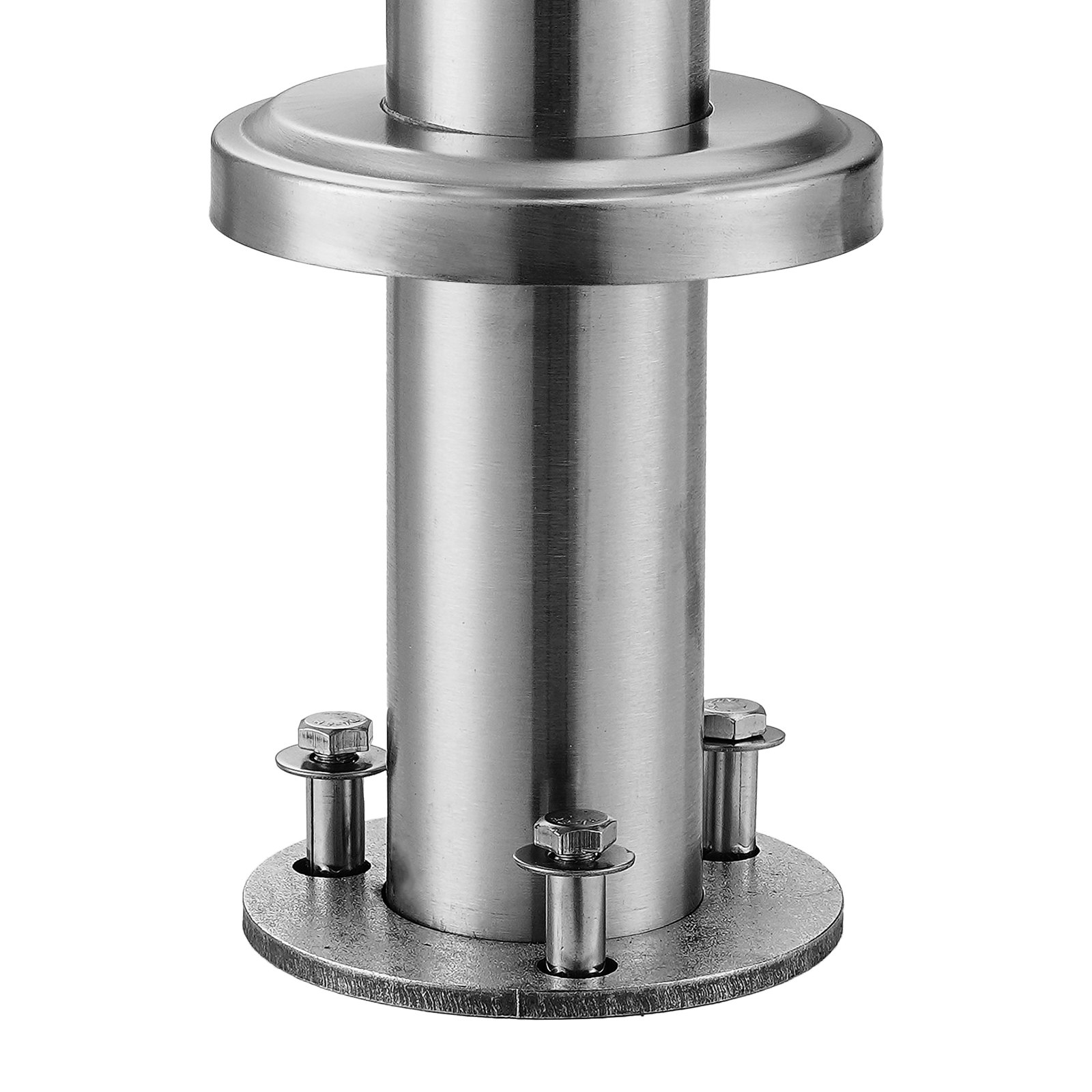 VEVOR Pasamanos de Escalera 120 cm Barandilla de Escalera para Escalones Exteriores de Acero Inoxidable 2 Travesaños con Kit de Instalación Barra de Agarre para Personas Mayores, Porche, Patio