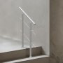 VEVOR Handrails for Outdoor Stairs, 80 cm Length, 2 Crossbars, Stair Handrail Set, Stainless Steel Transition Railing with Mounting Kit, Double-Post Stair Handrails for Seniors, Porch and Terrace