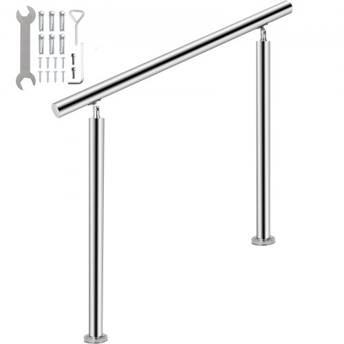 VEVOR Barandilla para Escalera 140 x 85 cm Pasamanos Escalera para 4-5 Escalones
