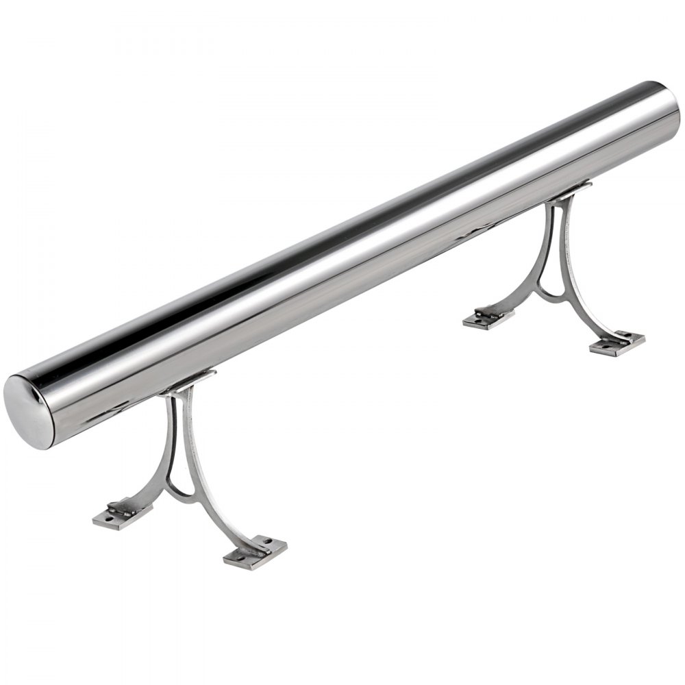 Kit De Barra Extensible Acero Inoxidable Soporte De Barra De 60cm Rieles De Pie