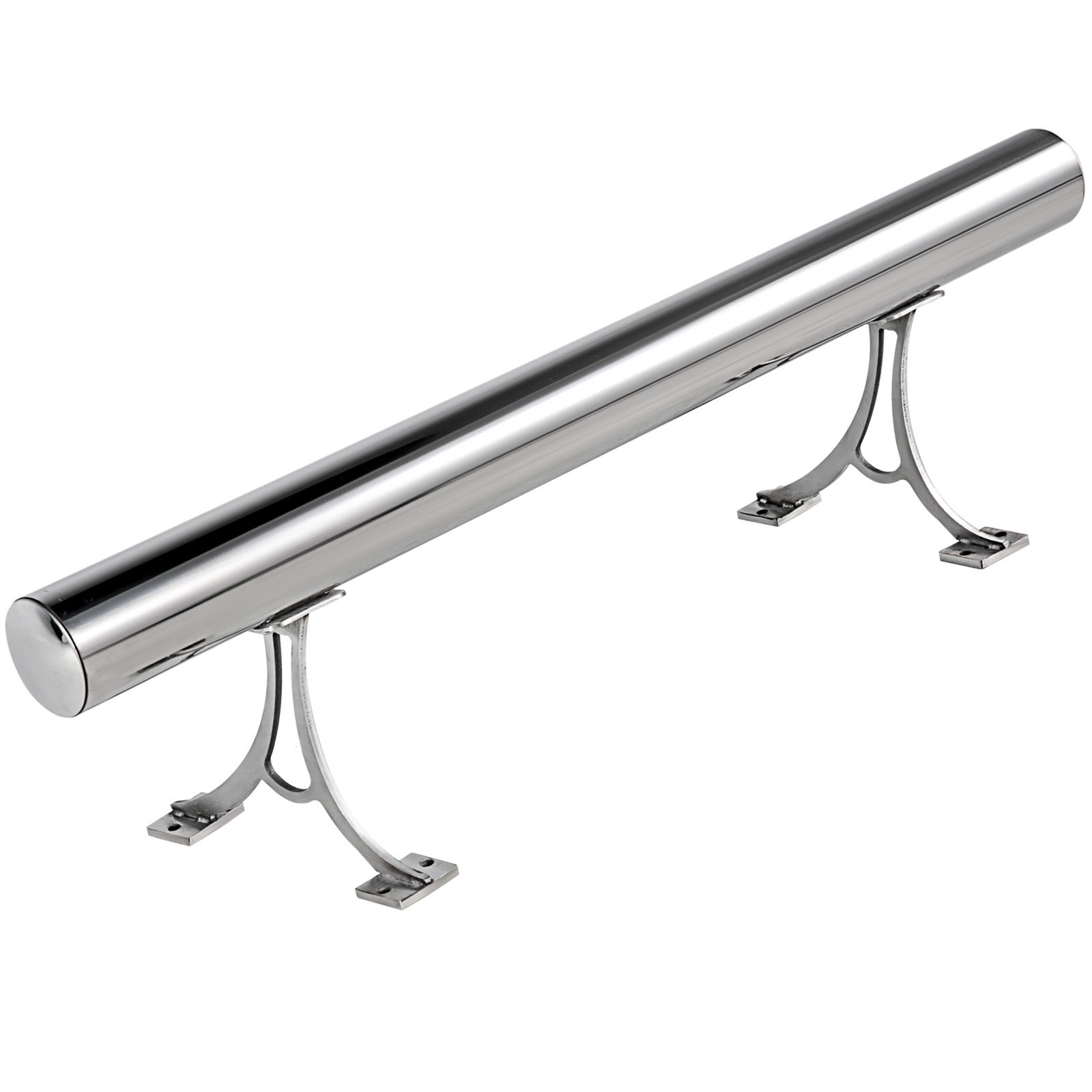 Kit De Barra Extensible Acero Inoxidable Soporte De Barra De 60cm Rieles De Pie