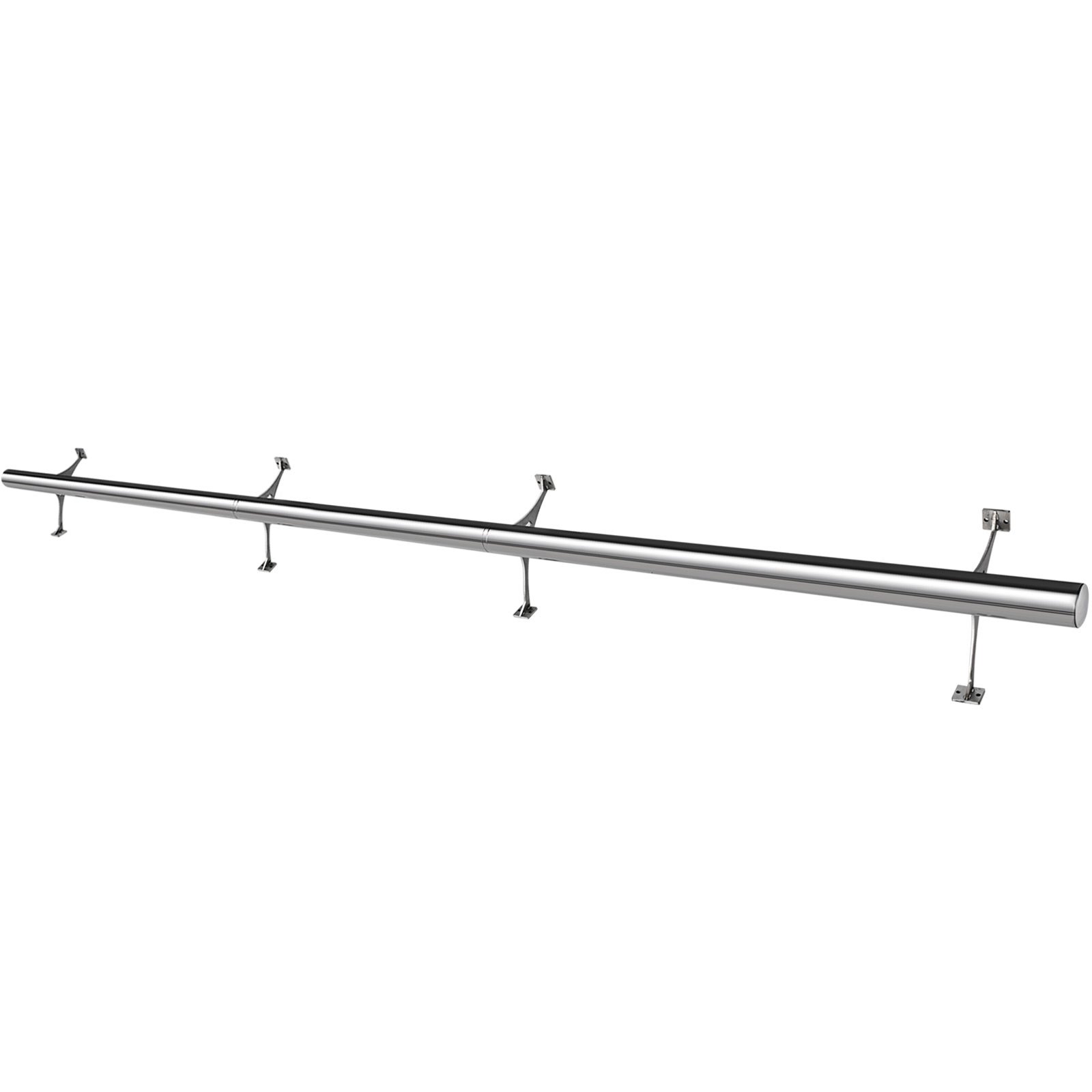 Kit De Barra Extensible Acero Inoxidable Soporte De Barra De 274cm Rieles De Pie