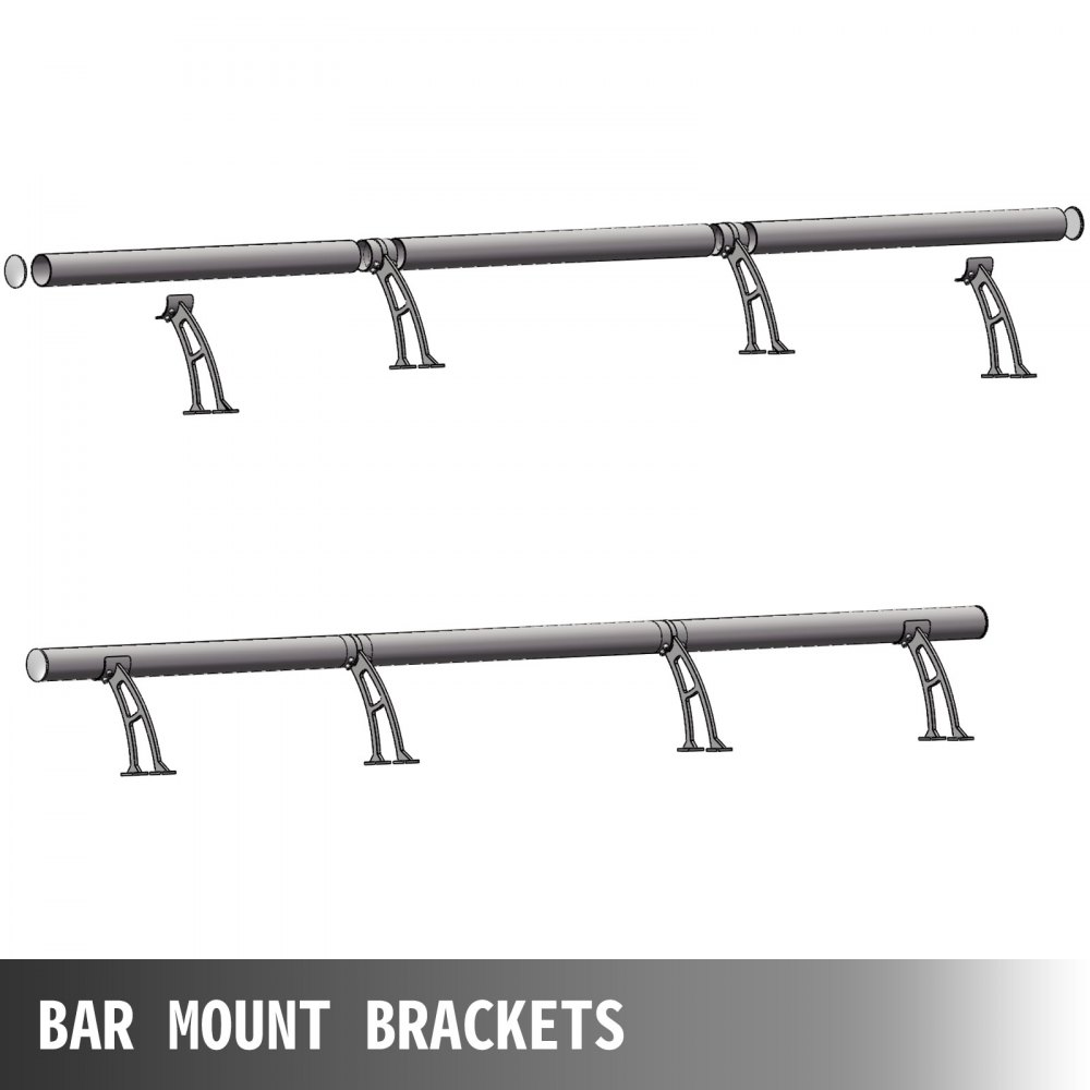 Kit De Barra Extensible De Acero Inoxidable Barra 274cm Rieles Pie Montaje Pared