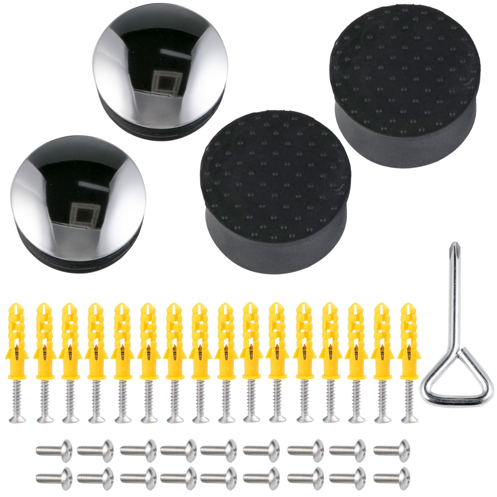 Kit De Barra Extensible De Acero Inoxidable Barra 274cm Rieles Pie Montaje Pared