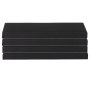 VEVOR Paneles Acústicos de Fibra de Vidrio, Paneles de Absorción de Sonido, Insonorizados Autoadhesivos, para Estudios, Oficinas, Cine en Casa, Salas de Reuniones, Negro, 600 x 300 x 50 mm, 4 uds