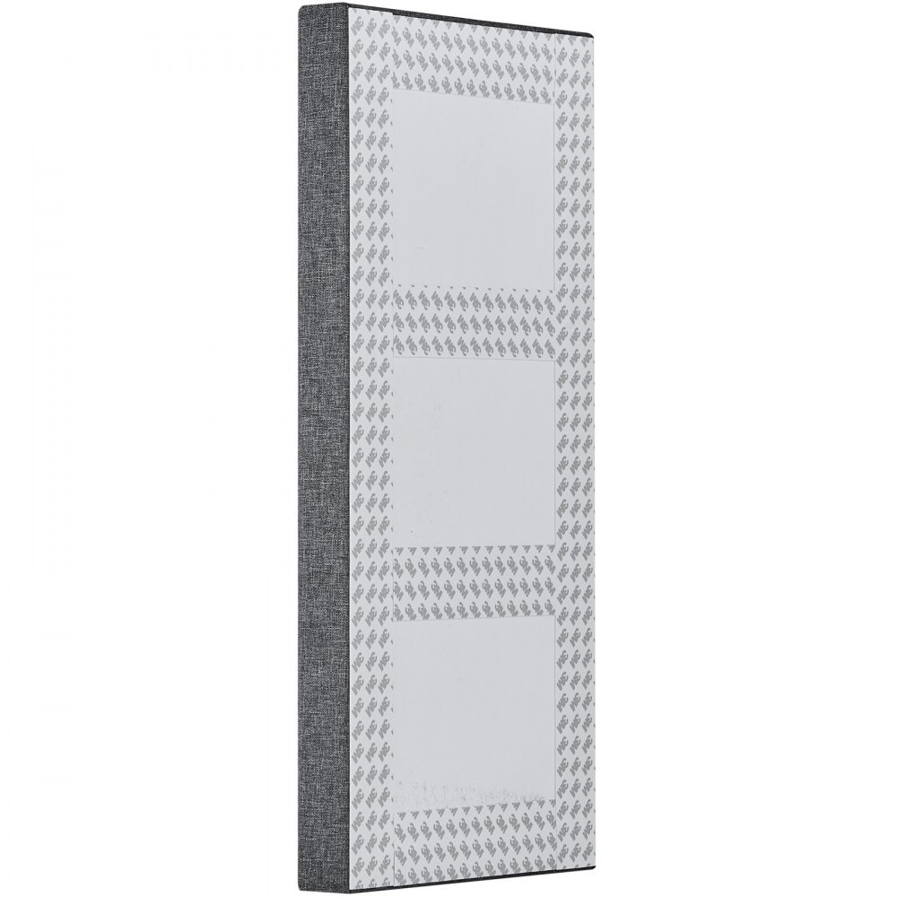 VEVOR Paneles Acústicos de Fibra de Vidrio, Paneles de Absorción de Sonido, Insonorizados Autoadhesivos, para Estudios, Oficinas, Cine en Casa, Salas de Reuniones, Gris, 600 x 300 x 50 mm, 4 uds