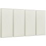 VEVOR acoustic panels, 4 pieces, 600x300x50 mm, wall panels, sound-absorbing panels, self-adhesive, soundproof wall panels, for studios, offices, home cinemas, conference rooms, beige