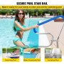 VEVOR Barandilla para Piscina 98,9 x 81,3 cm Pasamanos de Piscina Acero Inoxidable Agarradera Exterior Piscina Carga 113 kg Barandilla de Seguridad de Piscina con Cubierta de Nailon Tornillos Broca M8