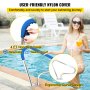 VEVOR Barandilla para Piscina 98,9 x 81,3 cm Pasamanos de Piscina Acero Inoxidable Agarradera Exterior Piscina Carga 113 kg Barandilla de Seguridad de Piscina con Cubierta de Nailon Tornillos Broca M8